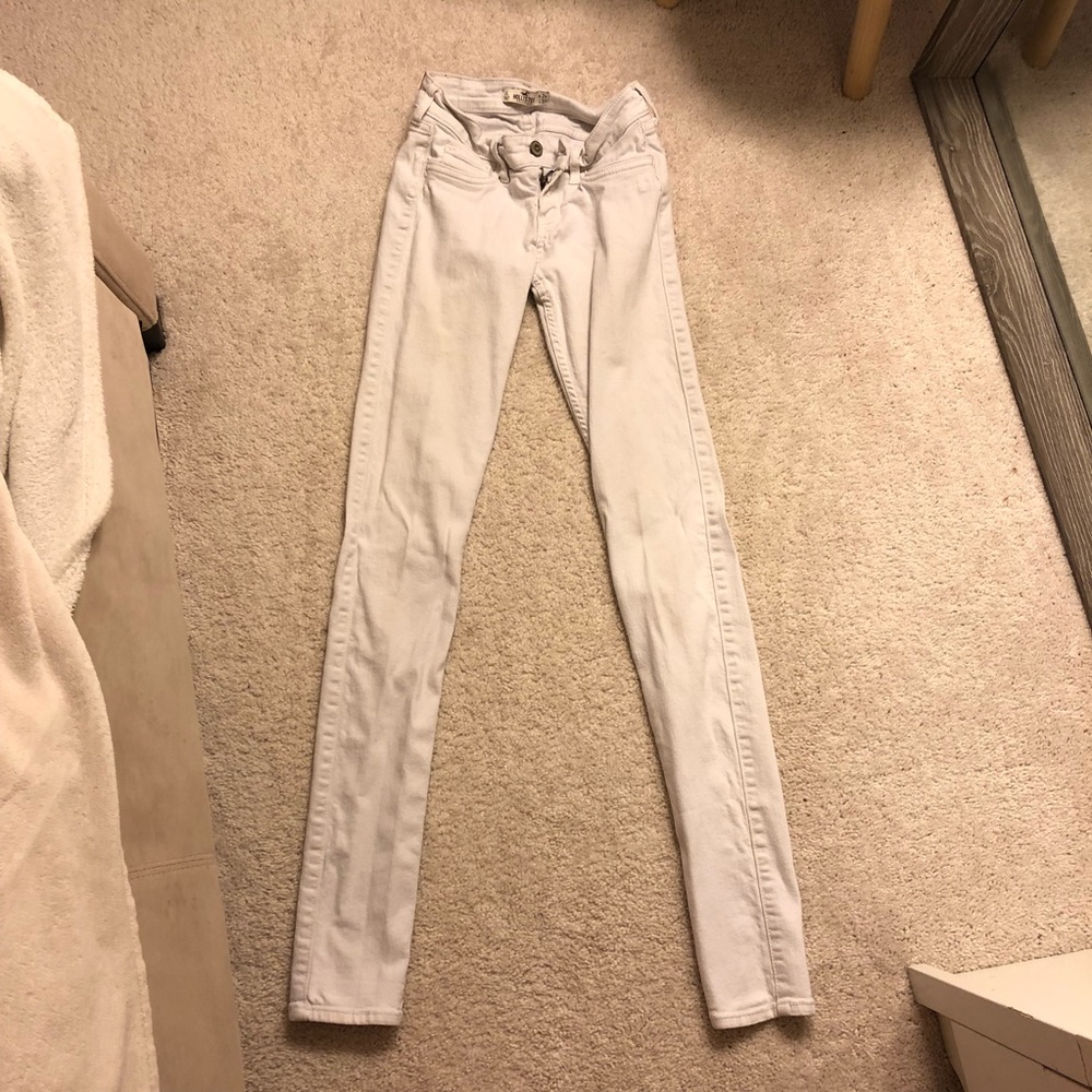 Hollister White Jeans - Super Skinny